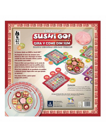 Sushi Go Gira y Come Dim Sum de Devir