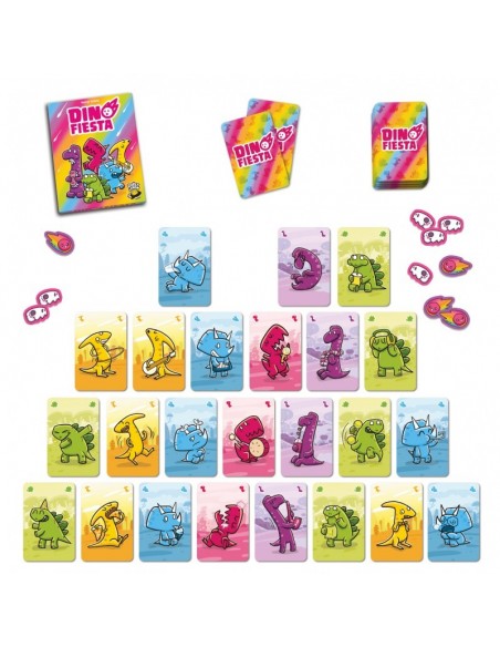 Dino Fiesta es un juego de cartas de Rocket Lemon Games.