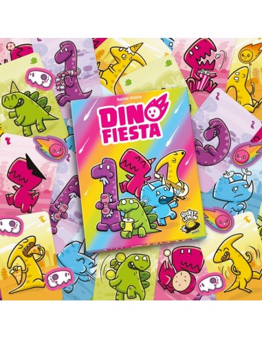 Dino Fiesta es un juego de cartas de Rocket Lemon Games.