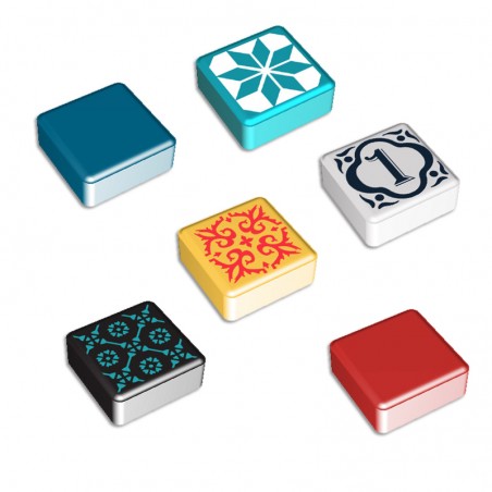 Azul, un juego abstracto de colocación de azulejos. Editado por Asmodee.