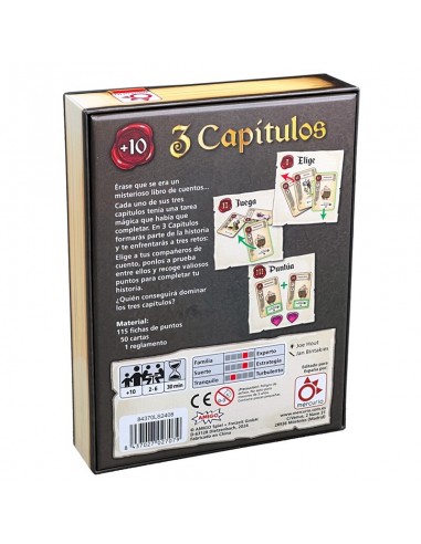 3 Capítulos es un juego de cartas de Mercurio.
