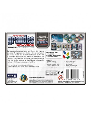 Pequeñas Grandes Galaxias: Espacio Profundo de la editorial Devir.