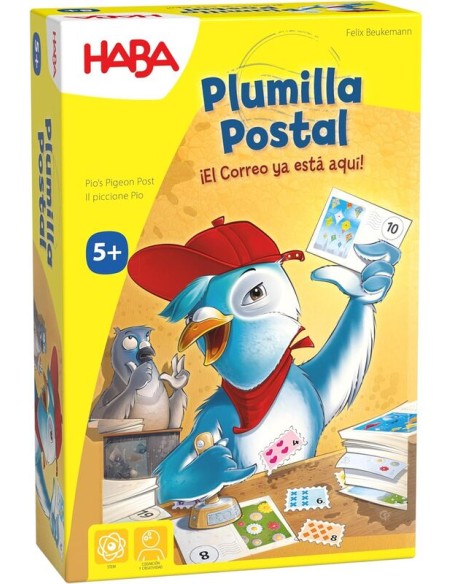 Plumilla postal es un juego de cartas ideal para el cálculo mental. Editado por HABA.