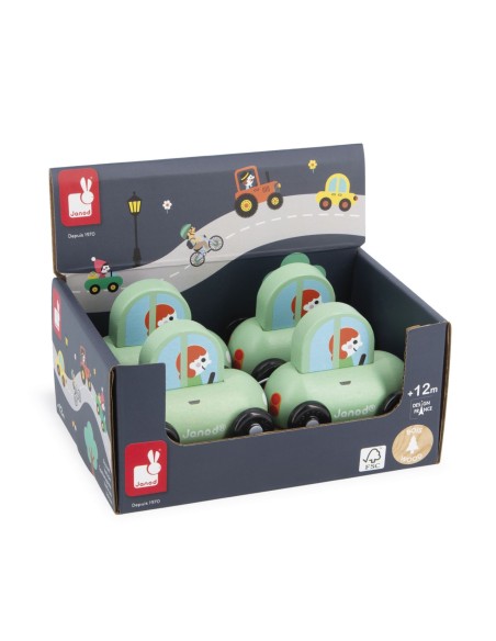 COCHE DE MADERA VERDE - CROSS ROADS DE JANOD.