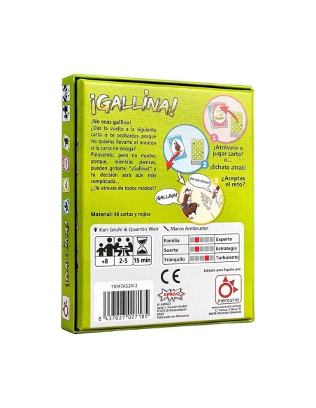 ¡Gallina! de la editorial Mercurio