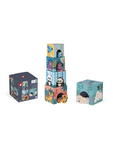 Figuras y Pirámide animales de Janod.