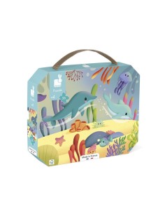 PUZZLE DE LOS ANIMALES MARINOS - 36 PIEZAS DE JANOD.