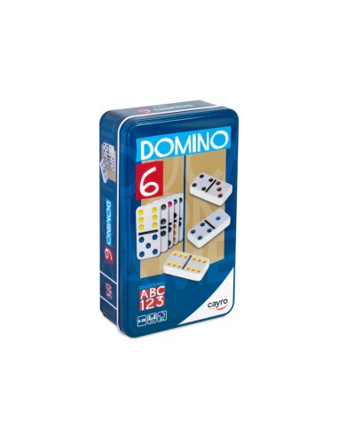 DOMINO COLORES DOBLE 6 METAL BOX de Cayro.