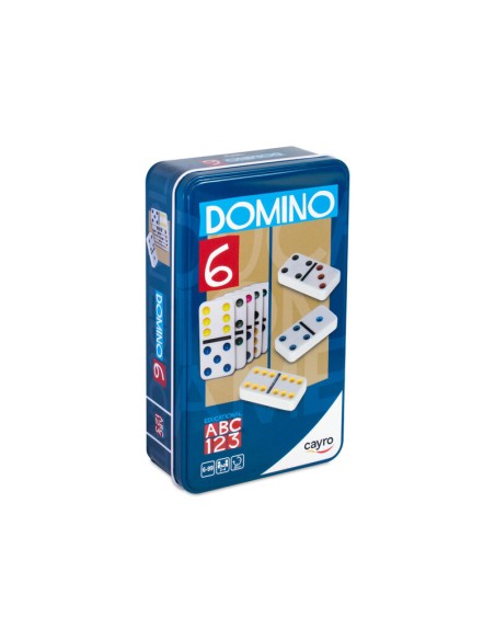 DOMINO COLORES DOBLE 6 METAL BOX de Cayro.