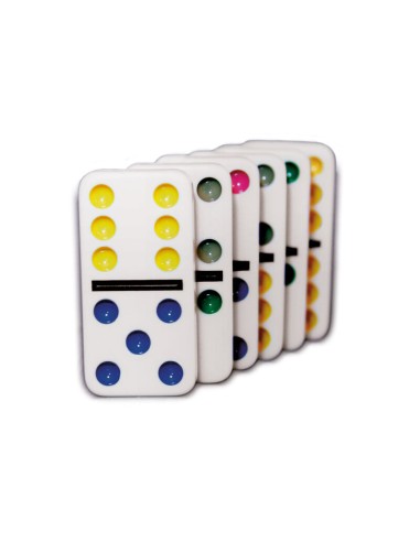 DOMINO COLORES DOBLE 6 METAL BOX de Cayro.
