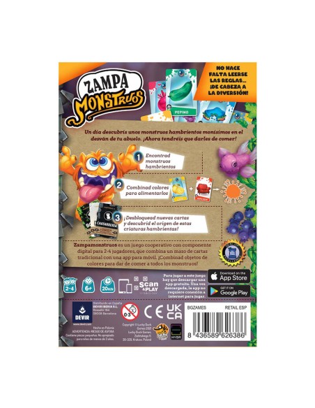 Zampa Monstruos de Devir.