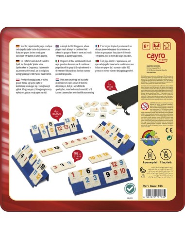 Rummi Clasic Metal Box de Cayro.