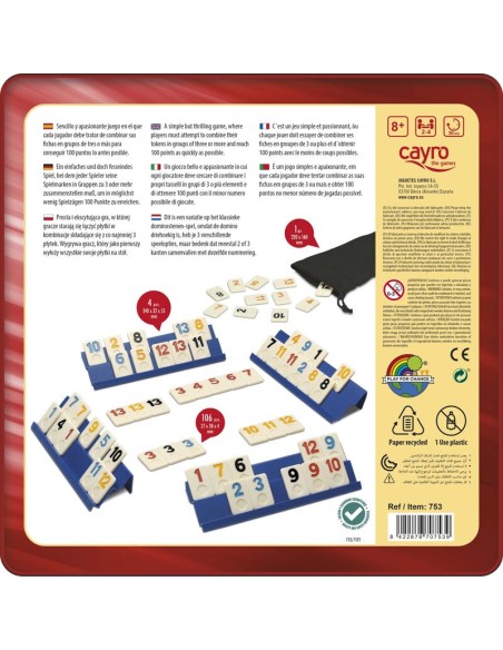 Rummi Clasic Metal Box de Cayro.