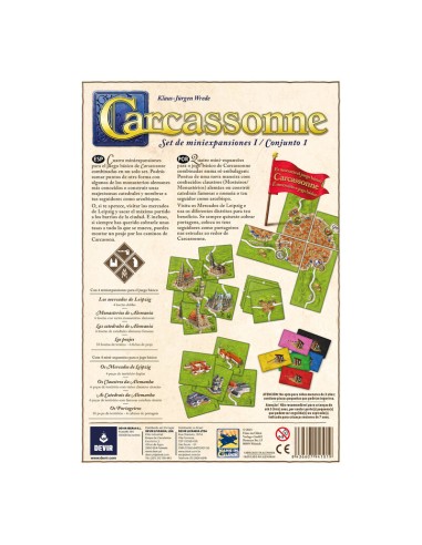Carcassonne Expansiones Reunidas de Devir.