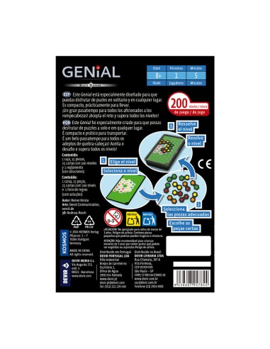 Genial Brain Game de Devir.