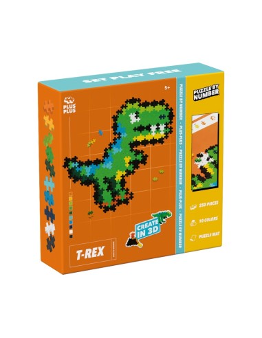 PUZZLE POR NUMEROS: T-REX 250 pcs