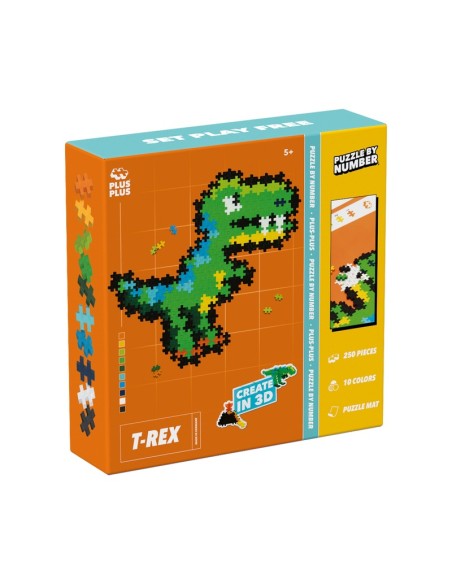PUZZLE POR NUMEROS: T-REX 250 pcs