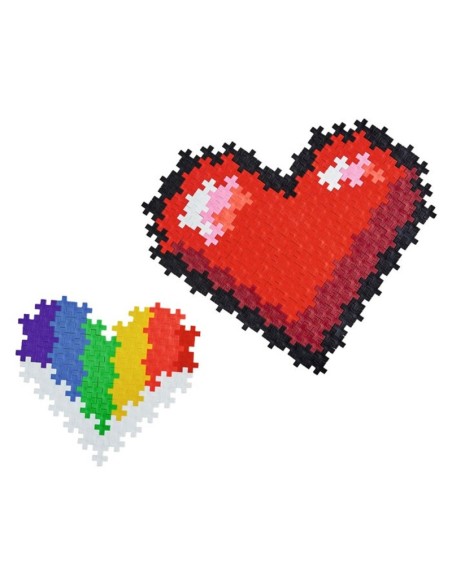 PLUS PLUS PUZZLE POR NUMEROS: CORAZONES 250 pcs