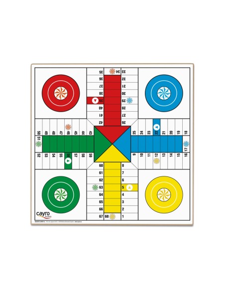 PARCHIS 4 Y 6 madera con accesorios