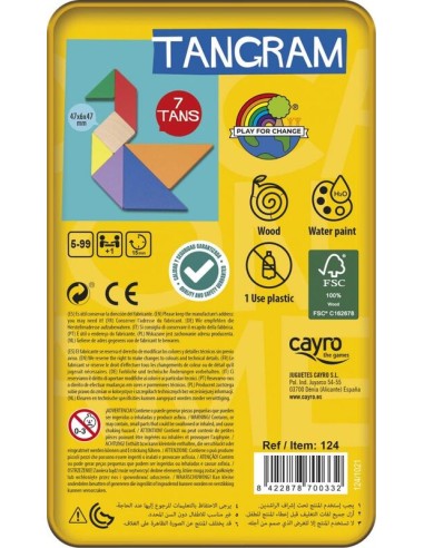 TANGRAM COLORES METAL BOX DE CAYRO