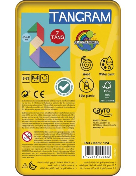 TANGRAM COLORES METAL BOX DE CAYRO