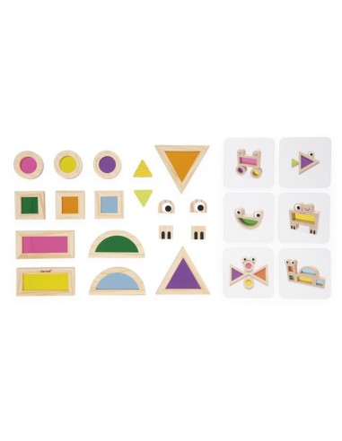 Bloques Translucidos - Sensorial de Janod.