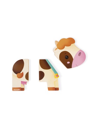 3 ANIMALES DIVERTIDOS MAGNETICOS - GRANJA de Janod.