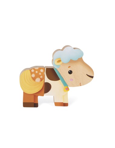 3 ANIMALES DIVERTIDOS MAGNETICOS - GRANJA de Janod.