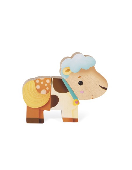 3 ANIMALES DIVERTIDOS MAGNETICOS - GRANJA de Janod.