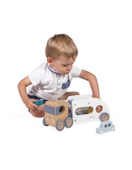 CAMION TRANSPORTADOR DE COCHES CON 3 VEHICULOS - BOLID