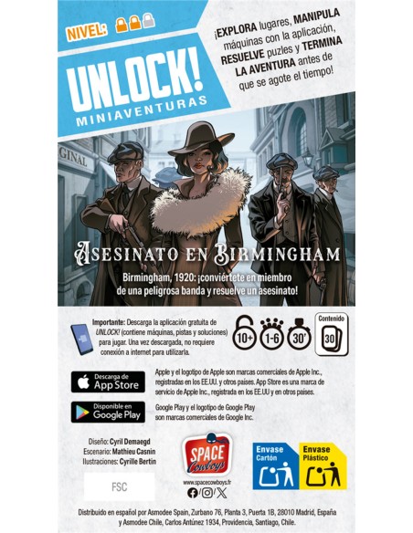 UNLOCK! MINI ASESINATO EN BIRMINGHAM