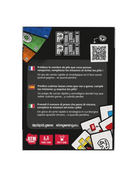 Pii Pili juego de cartas.