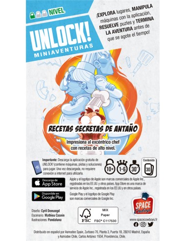 UNLOCK! MINIAVENTURAS RECETAS SECRETAS DE ANTAÑO