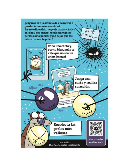 Nutrias es un juego de cartas de Rebel.