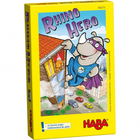 Rhino Hero es un juego de habilidad para toda la familia editado por Haba