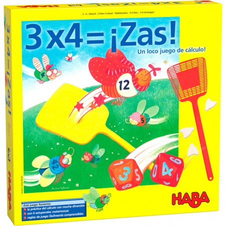 3x4 ¡ZAS! es un divertido juego de cálculo mental editado por Haba