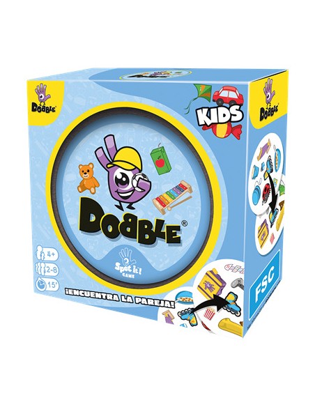 Dobble Kids una versión del Dobble para los más pequeños. Editado por Asmodee