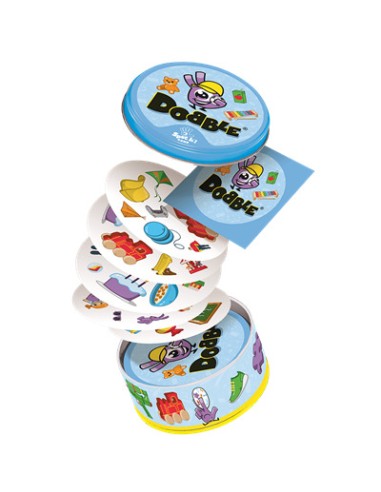 Dobble Kids una versión del Dobble para los más pequeños. Editado por Asmodee