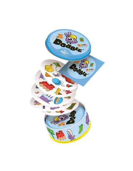 Dobble Kids una versión del Dobble para los más pequeños. Editado por Asmodee