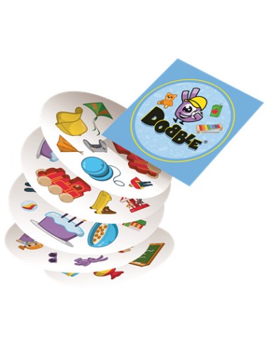Dobble Kids una versión del Dobble para los más pequeños. Editado por Asmodee