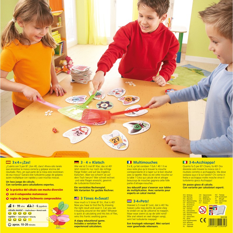 3x4 ¡ZAS! es un divertido juego de cálculo mental editado por Haba