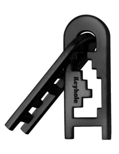 Mini Huzzle Cast Keyhole (negro) 2